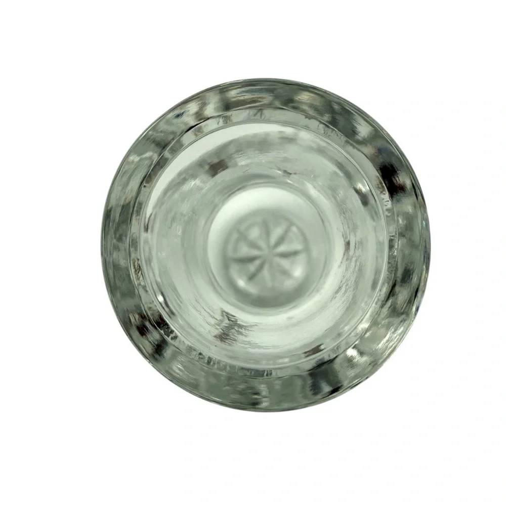 Vintage Ruckl Crystal Bohemian Starburst design Bud Vase.